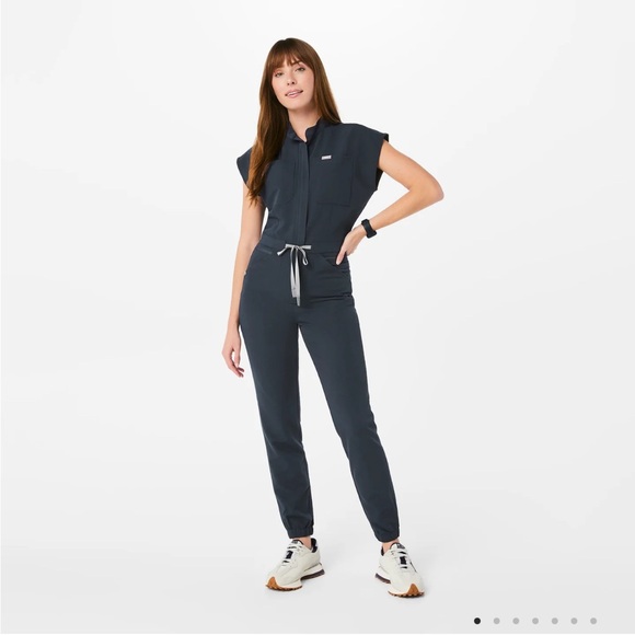 FIGS Rafaela Scrub Jumpsuit - Dark Harbor - Picture 6 of 6